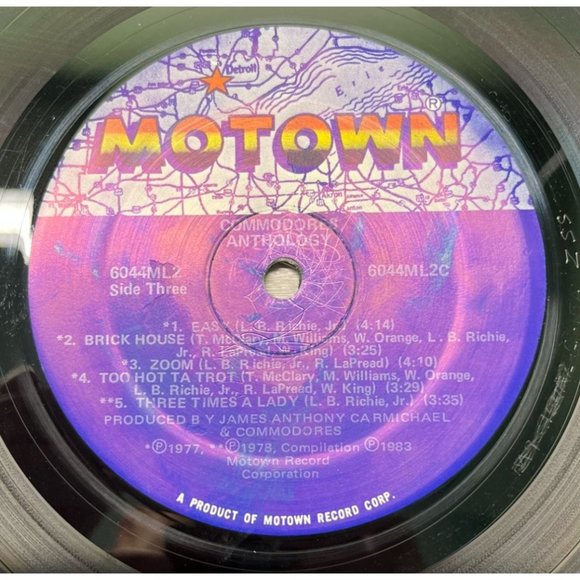 Commodores Anthology 2LP Set Motown Soul 6044 ML2 Brick House Vinyl Records - Picture 8 of 9